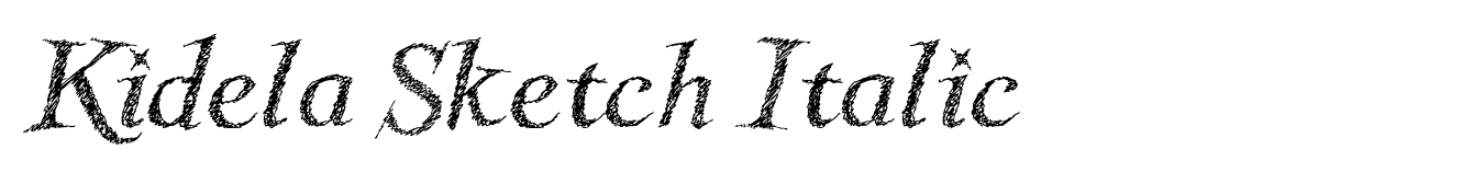 Kidela Sketch Italic
